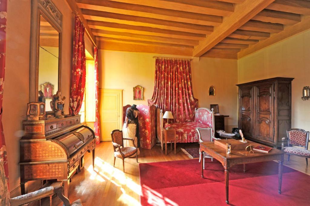 Bed and Breakfast Chateau Du Riau Villeneuve-sur-Allier Zimmer foto